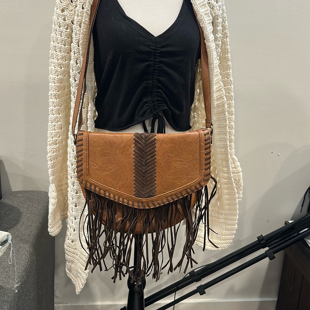 Aldo Fringe Crossbody Purse